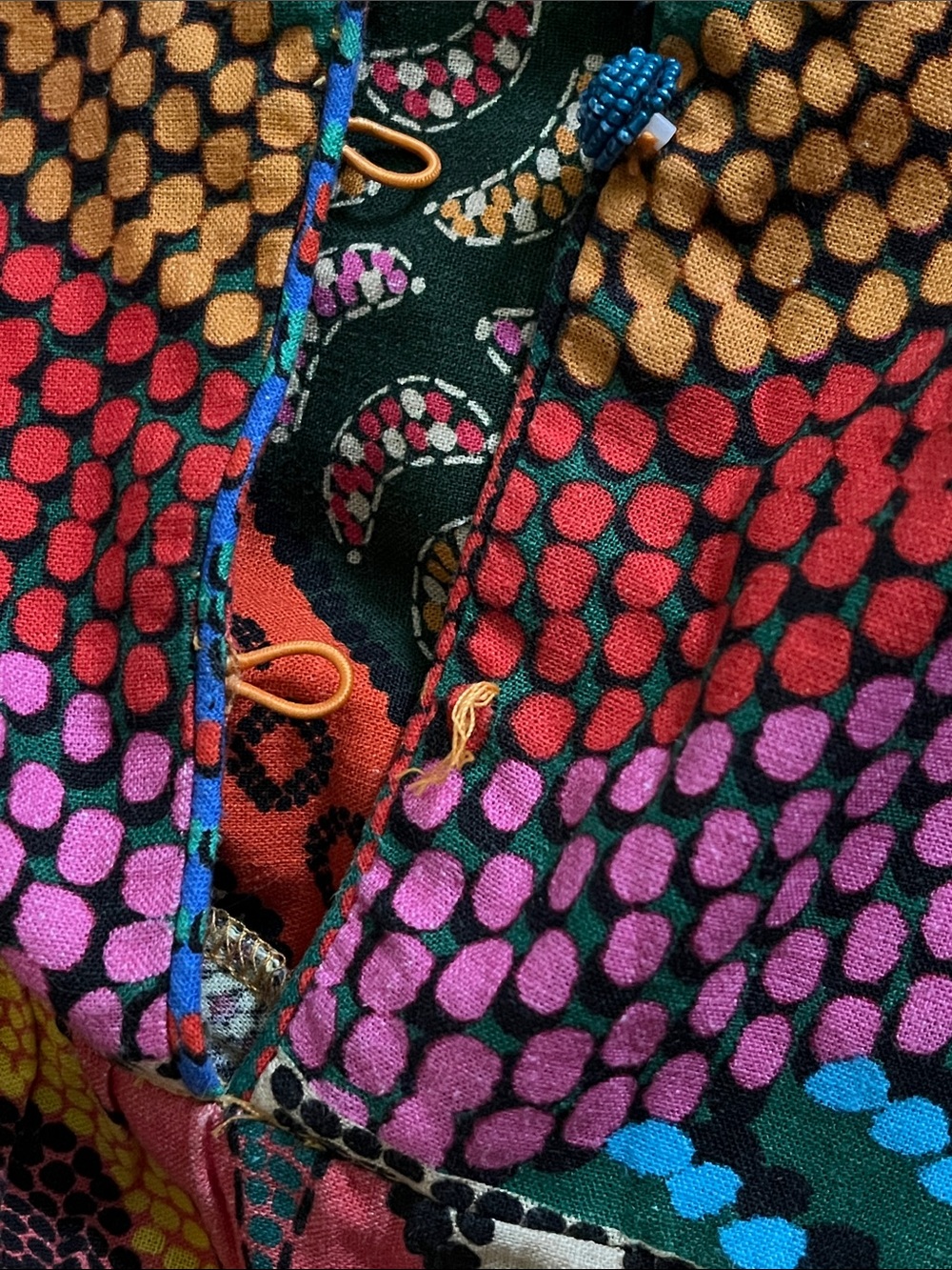 AG26 Farm Rio Dotted Patchwork Midi Dress - Picture 13 of 14